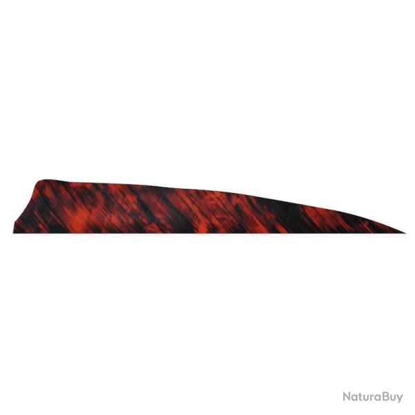 Plume de fl�che Naturelle Gateway Shield - 4 Pouces / Rouge Camo