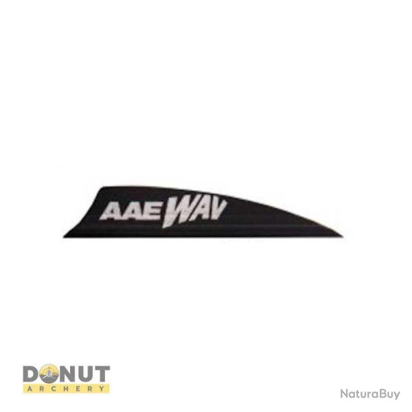 Plume de fl�che Plastique AAE Wav - 2 Pouces / Noir
