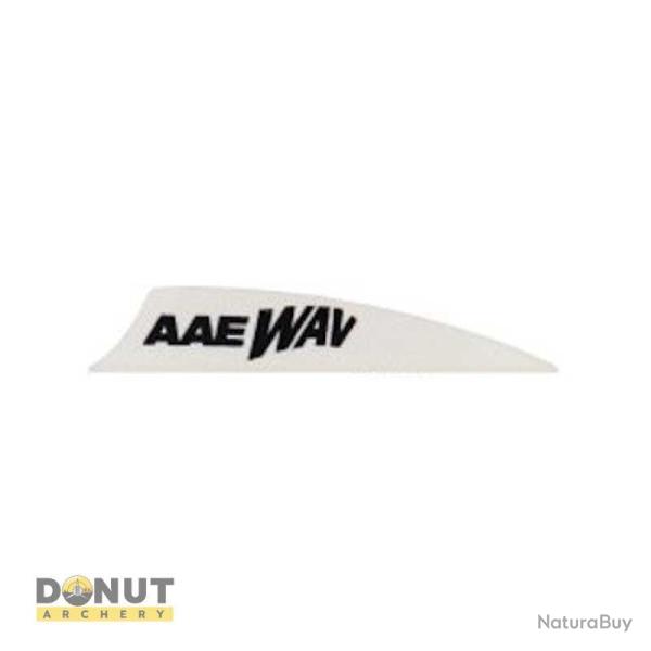 Plume de fl�che Plastique AAE Wav - 2 Pouces / Blanc
