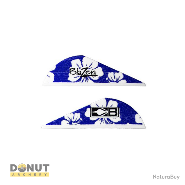 Plume de flche Plastique BOHNING Blazer (par 100) - blue-hawaiian