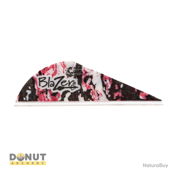 Plume de fl�che Plastique BOHNING Blazer (par 100) - Rose camo