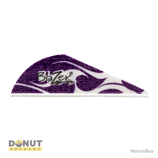 Plume de fl�che Plastique BOHNING Blazer (par 100) - Purple Flame