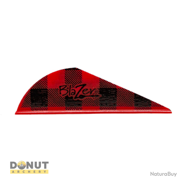 Plume de fl�che Plastique BOHNING Blazer (par 100) - Red Flannel