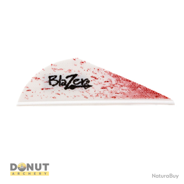 Plume de fl�che Plastique BOHNING Blazer (par 100) - Blanc Splatter