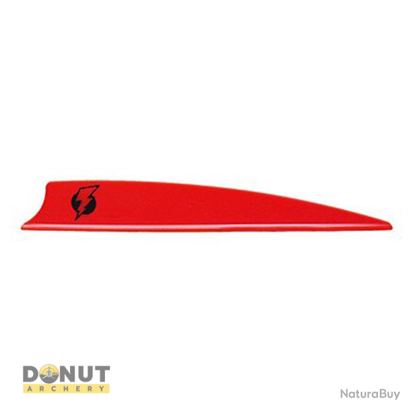 Plume de flche Plastique BOHNING Bolt (Par 100) - Rouge