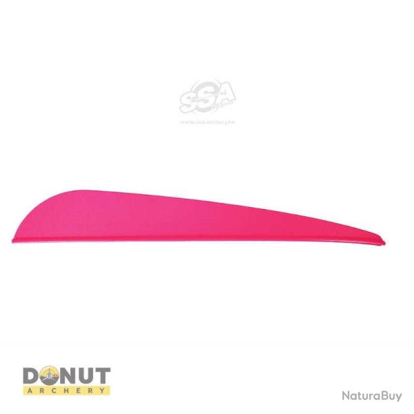 Plume de fl�che Plastique BOHNING Bronco ( par 100 ) - 4 Pouces / Rose Fluo