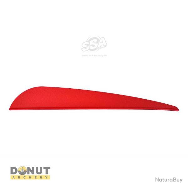 Plume de flche Plastique BOHNING Bronco ( par 100 ) - 4 Pouces / Rouge