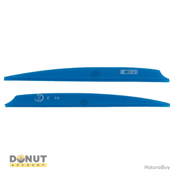 Plume Plastique BOHNING Zen - 4 Pouces / Bleu Satin