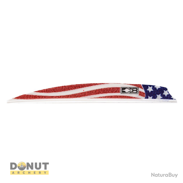 Plume de flche Plastique BOHNING Zen - 4 Pouces / American Flag