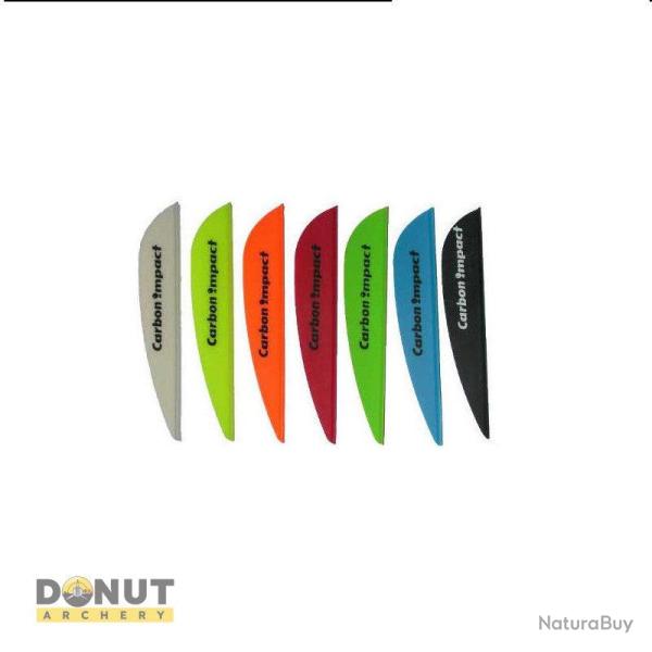 Plume de fl�che Plastique Carbon impact 2.5 Pouces - 2.5 Pouces / Orange