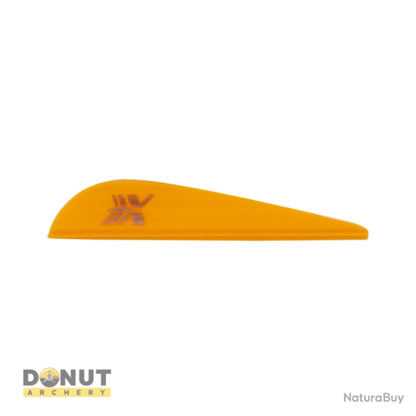 Plume de fl�che Plastique CROSS-X Parabolique Nerve (par 100) - 2.5 Pouces / Orange