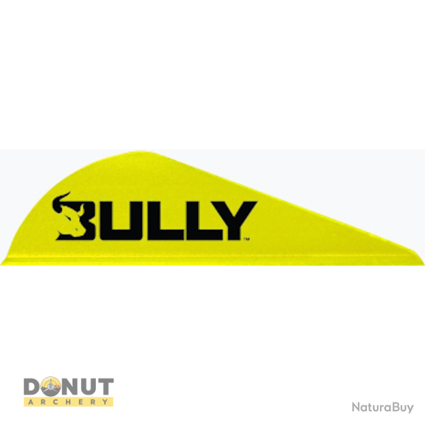 Plume de fl�che Plastique EASTON Bully (par 100) - 2 Pouces / Jaune Fluo