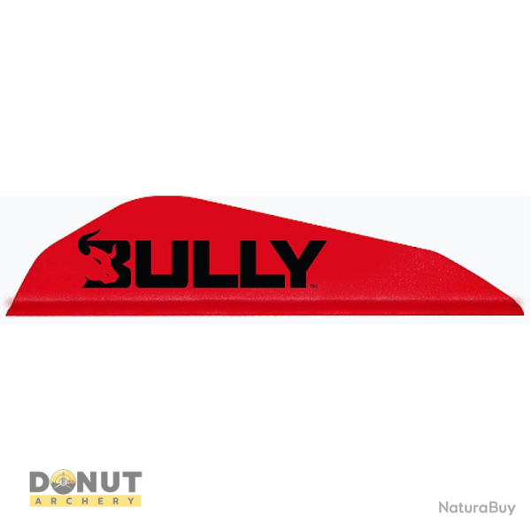 Plume de fl�che Plastique EASTON Bully Boattail (par 100) - 2 Pouces / Rouge