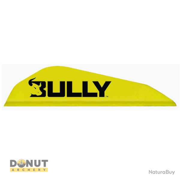 Plume de fl�che Plastique EASTON Bully Boattail (par 100) - 2 Pouces / Jaune Fluo
