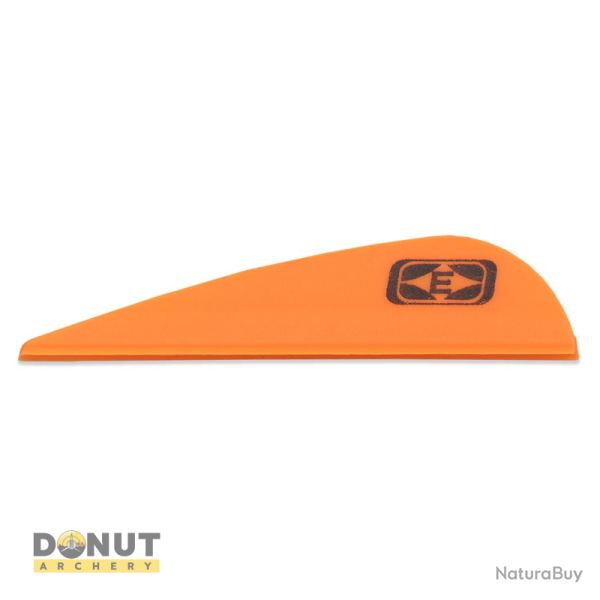 Plume de flche Plastique EASTON Tite Flite - 1.75 Pouces / Orange Fire