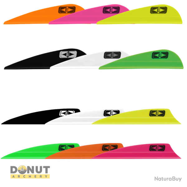 Plume de fl�che Plastique EASTON Tite Flite - 1.75 Pouces / Jaune Fluo