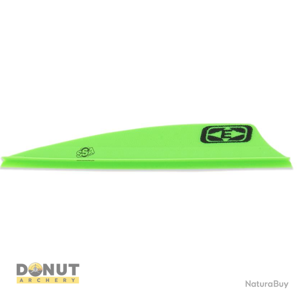 Plume de fl�che Plastique EASTON Tite Flite - 2 Pouces / Vert Fluo