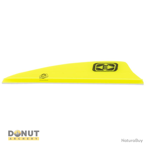 Plume de fl�che Plastique EASTON Tite Flite - 2 Pouces / Jaune Fluo