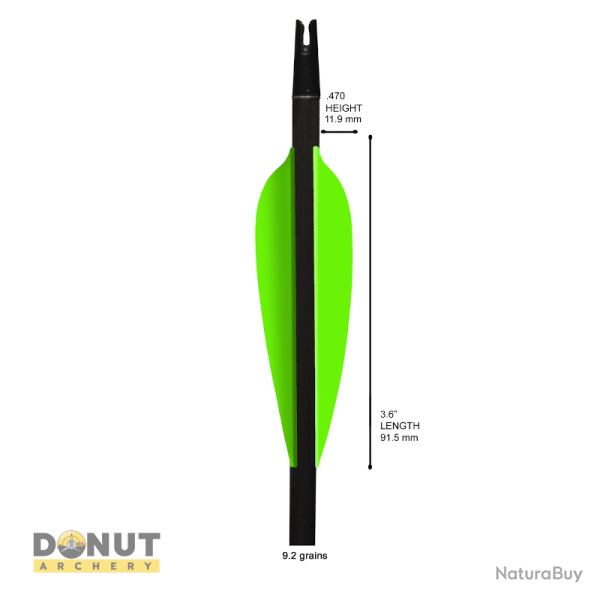 Plume de fl�che Plastique Flex-Fletch FFP360 - Rose