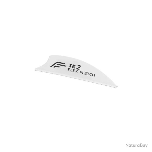 Plume de fl�che Plastique Flex-Fletch SK2 - Blanc