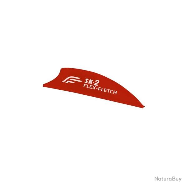 Plume de fl�che Plastique Flex-Fletch SK2 - Rouge