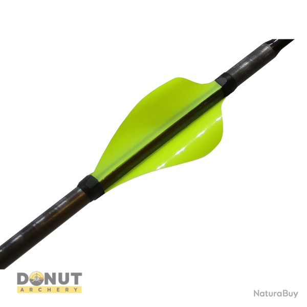 Plumes de fl�che Xs Wings 50mm High - Vert Fluo / Droitier