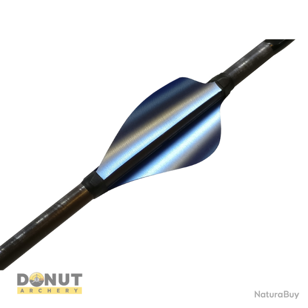 Plumes de fl�che Xs Wings 50mm High - Bleu Ciel Metallique / Droitier