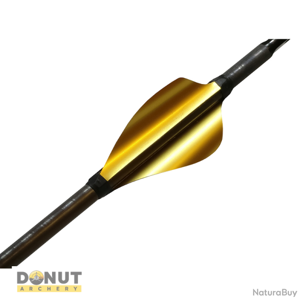 Plumes de fl�che Xs Wings 50mm High - Or Metallique / Gaucher