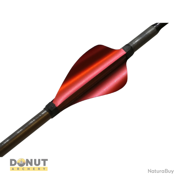 Plumes de fl�che Xs Wings 50mm High - Rouge Metallique / Gaucher