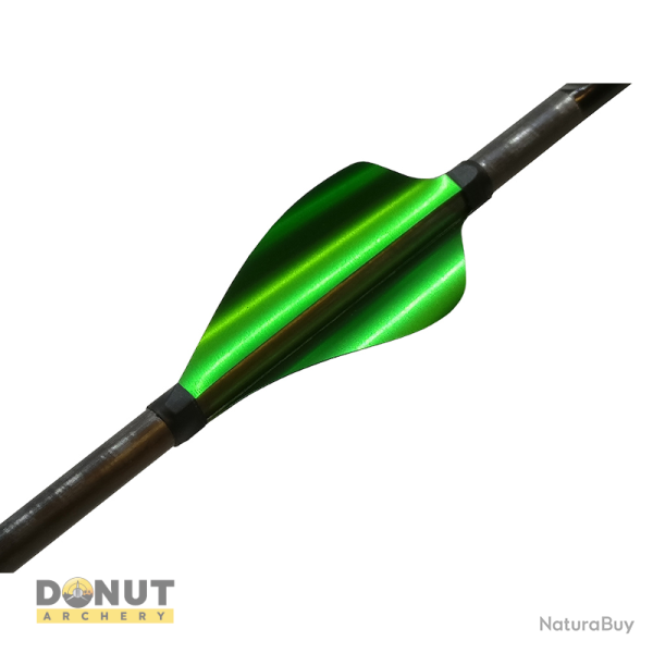 Plumes de fl�che Xs Wings 50mm High - Vert Metallique / Droitier