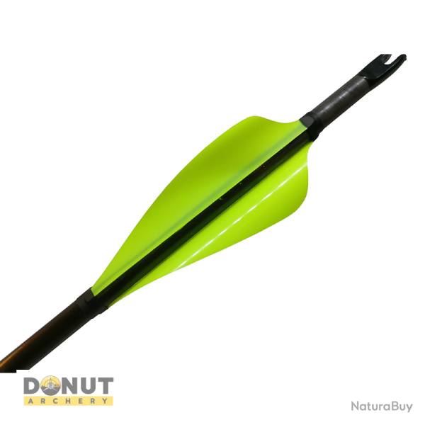 Plumes de fl�che Xs Wings 60mm High - Vert Fluo / Droitier