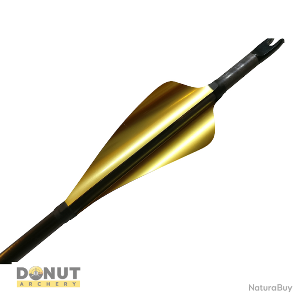 Plumes de fl�che Xs Wings 60mm High - Or Metallique / Gaucher