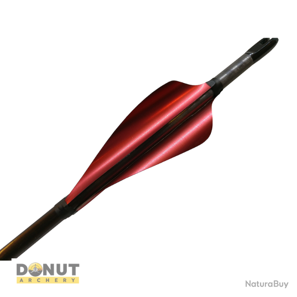 Plumes de fl�che Xs Wings 60mm High - Rouge Metallique / Droitier