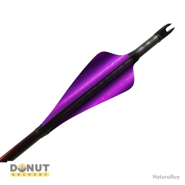 Plumes de fl�che Xs Wings 60mm High - Violet Fonce Metallique / Droitier