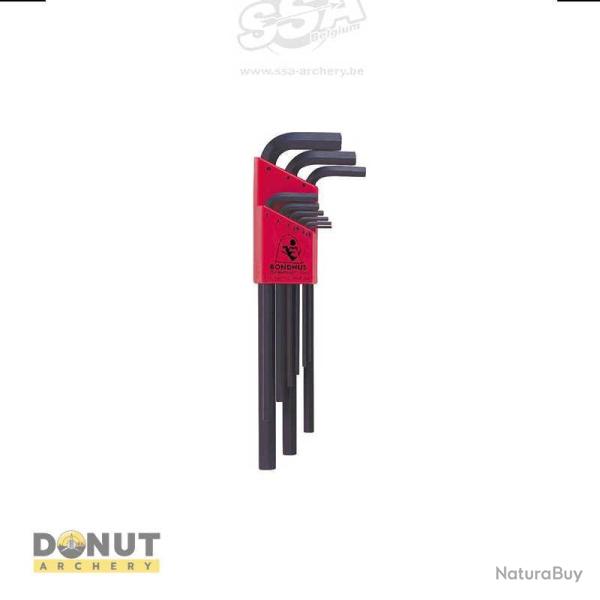 Set de Clefs Allen Bondhus METRIC 1.5 > 10mm Hexagonale