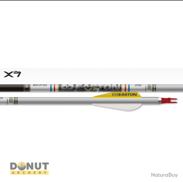 Tube nu aluminium Easton X27 (par 12) - 2712