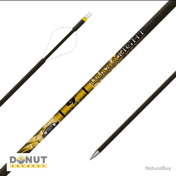 Tube nu carbone Gold tip Ultralight Pro (par 12) - 340