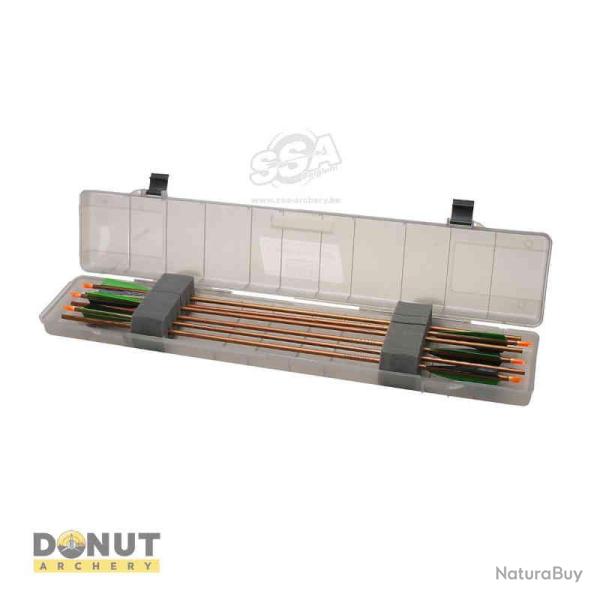 Valise � fleches MTM COMPACT 36 1/4" x 7 1/2" x 3" - Gris transparent