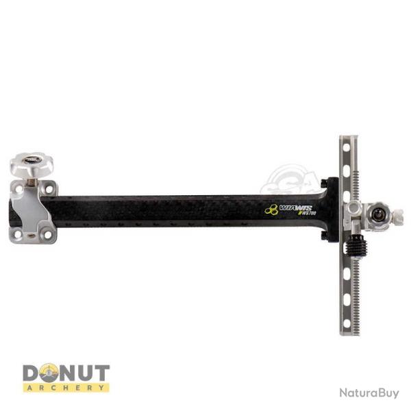 Viseur arc classique Wiawis WS-700 Carbon - Gaucher / Argent