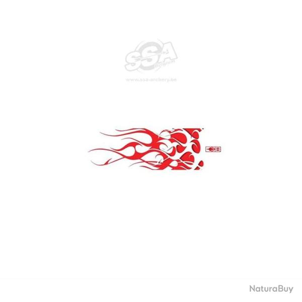 Wraps Bohning standard 7.6mm (par 13) - Flammes Rouge et Blanc