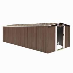 Abri de jardin cabane cabanon maison de stockage remise ext&eacute;rieur hangar outils robuste 257 x 580 x