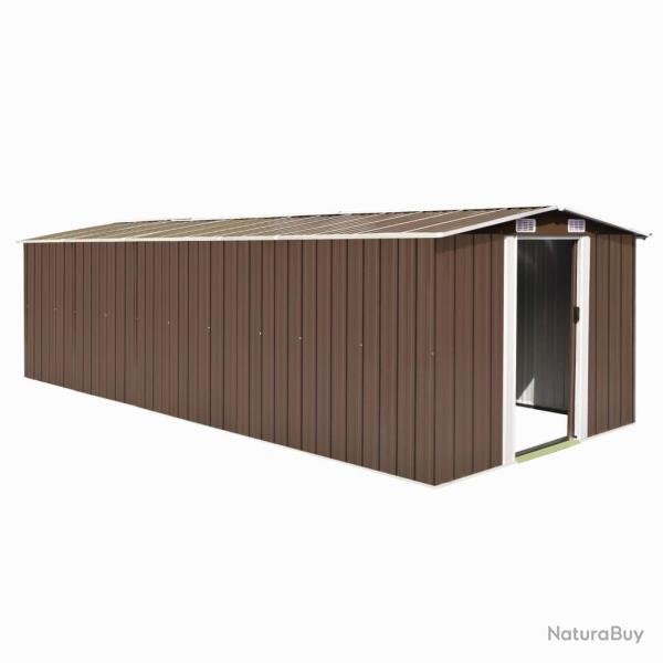 Abri de jardin cabane cabanon maison de stockage remise ext�rieur hangar outils robuste 257 x 580 x