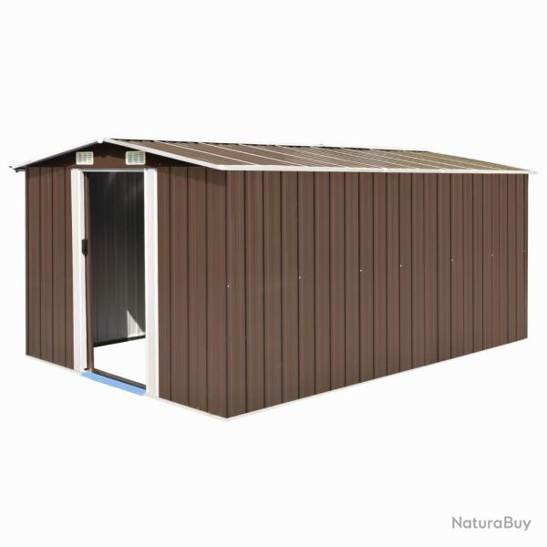 Abri de jardin cabane cabanon maison de stockage remise ext�rieur hangar outils robuste 257 x 392 x