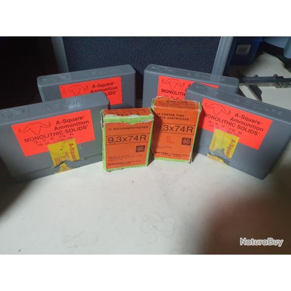 balles 9.3 x 74R blind�e Norma et RWS