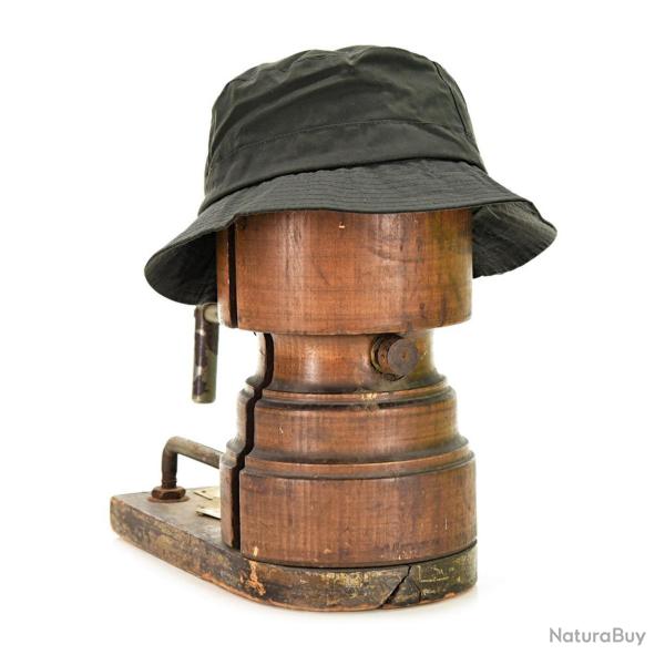 Chapeau Bush mixte Olive coton huil� imperm�able. fabrication anglaise cm