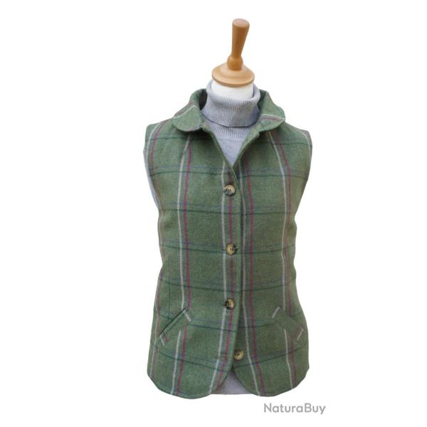 Gilet tweed Ashby femme Taille cintr�e traitement Teflon