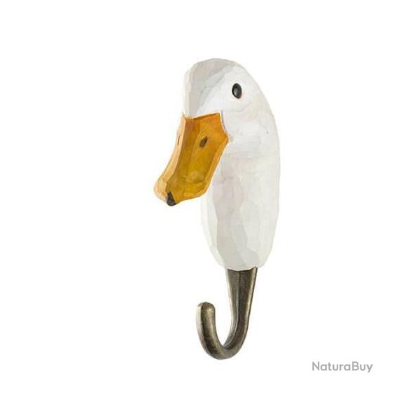 Pat�re Canard - sculpt�e et peinte � la main, bois & m�tal, style rustique