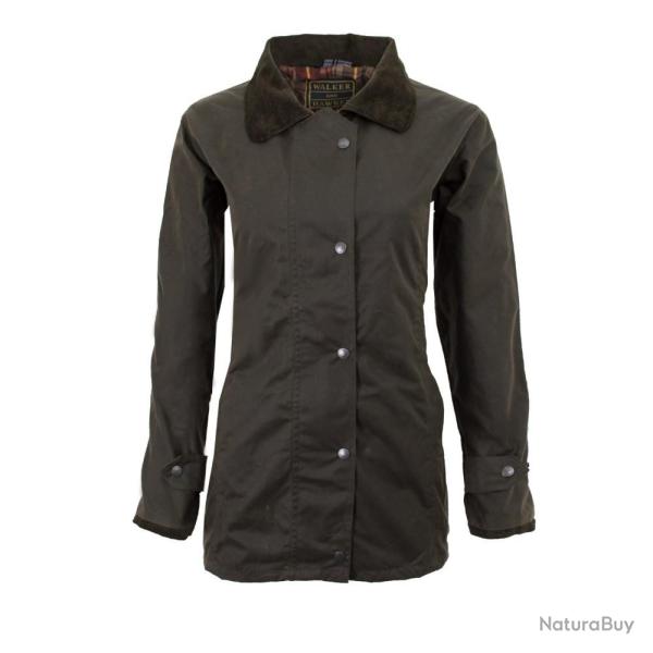 Manteau huil� femme Vert For�t El�gance et protection