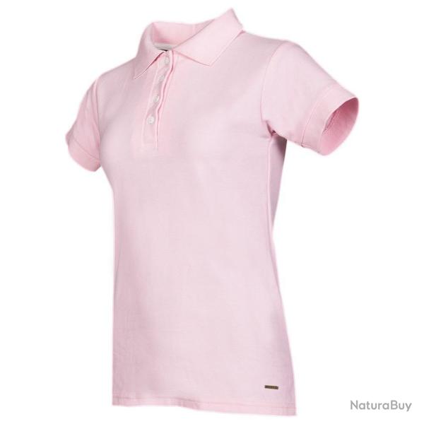 Polo femme Rose clair �l�gance douce et confort estival