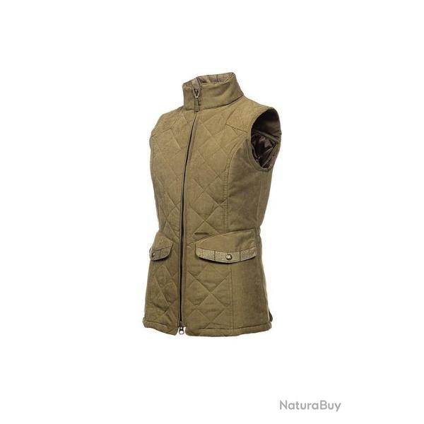 Gilet matelass� femme Khaki El�gance. esprit nature